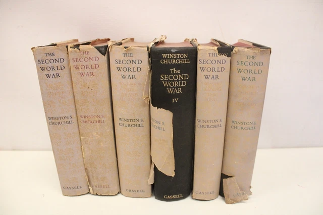 THE SECOND WORLD War 1-6 Winston Churchill VINTAGE HB 1st EDITION 1948 ...