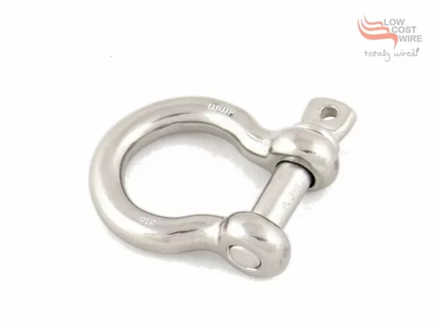 Bow Shackles Stainless - 4Wd Recovery 4X4 Offroad Suv Awd Shackle For Bush