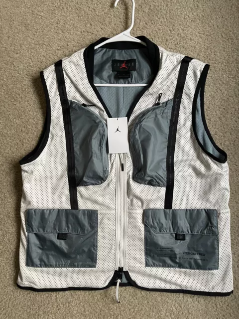 Nike Air Jordan 23 Engineered Utility Vest Phantom/ Aviator Grey RARE Med. NEW
