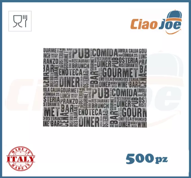 500 TOVAGLIETTE AMERICANE 30x40 CM GOURMET SOTTO PIATTO PUB PIZZERIA BAR