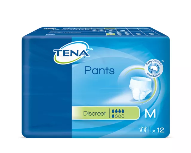 TENA Pants Discreet M (medium) / 4 x 12 Stück