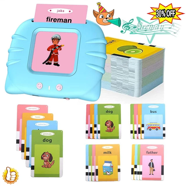 TALKING FLASH CARDS For Toddlers Preschool Words Learning Card Toys