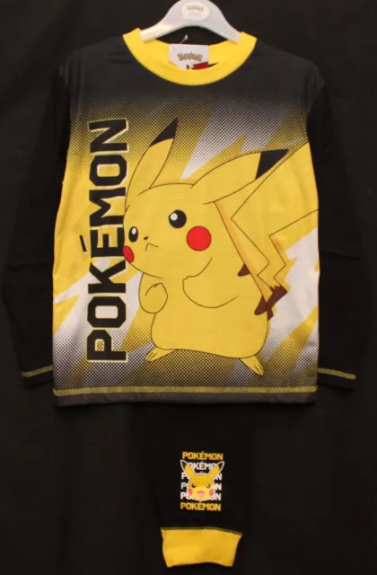 Pokemon Jungen Pyjama / PIKACHU PJs in einer Auswahl von 2 Stilen - Größen 5-12 Jahre