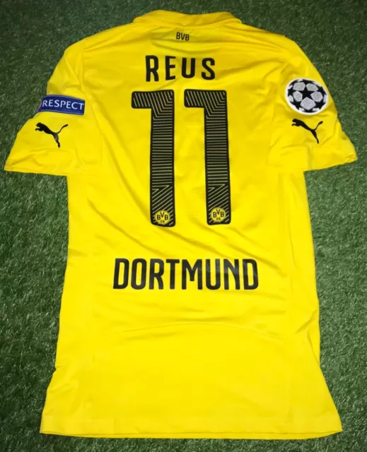 BVB Champions League Spielertrikot Marco Reus wie Matchworn Trikot Dortmund