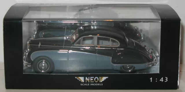 Neo Scale Models 1:43 NEO 43141 1957 Black & Grey Jaguar MK VIII