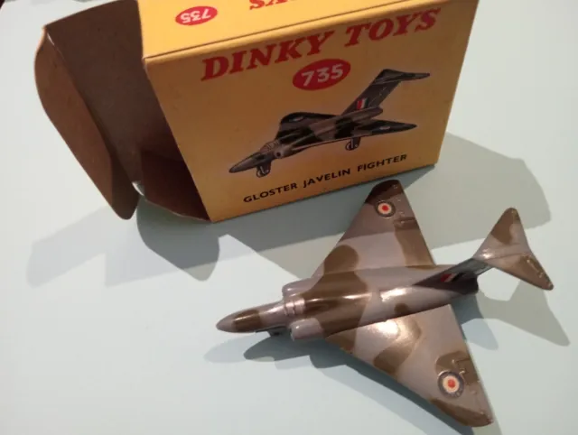 Dinky Toys 735 Gloster Javelin Fighter Boxed