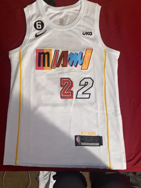 JIMMY BUTLER MIAMI Heat Vice wave City Edition Jersey LARGE Finals Patch  $45.00 - PicClick