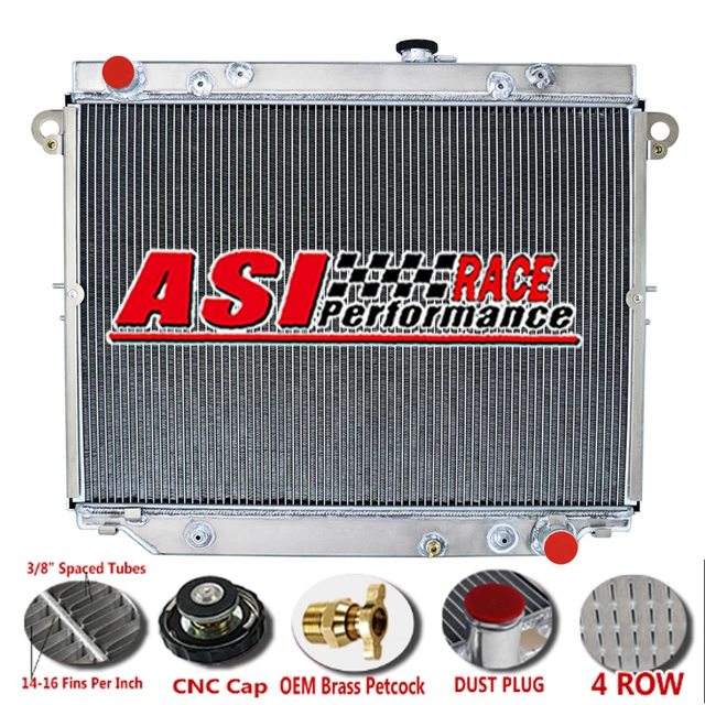 4 ROW ALUMINUM radiator FOR 1998-07 Toyota Land Cruiser;Lexus LX470 ...