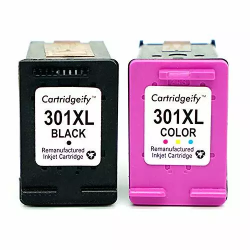 KIT 2 CARTUCCE COMPATIBILI per HP 301 XL NERO+COLORE STAMPANTE DESKJET 1050 2050