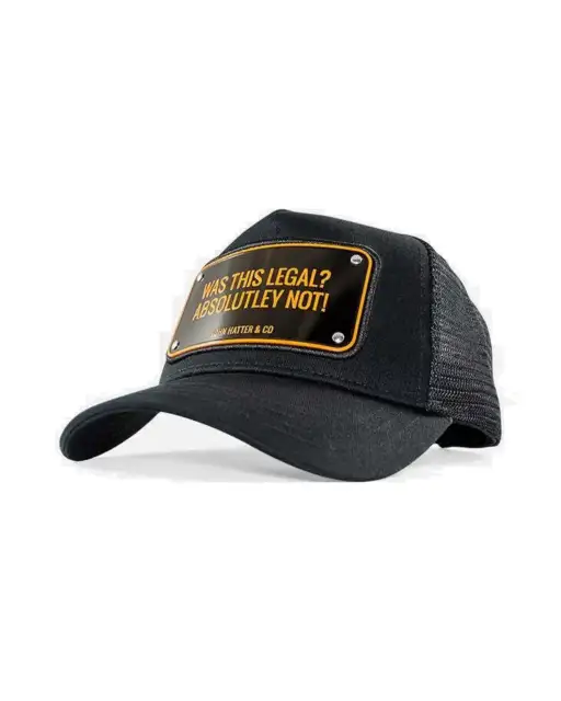 John Hatter & Co Was This Legal? Absolutely Not! Black Adjustable Trucker Hat