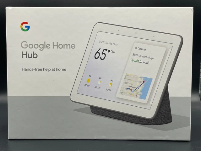 Nest Hub w/Google Assistant, Charcoal (GA00515-US) - 1st Gen - 7" Touch Screen