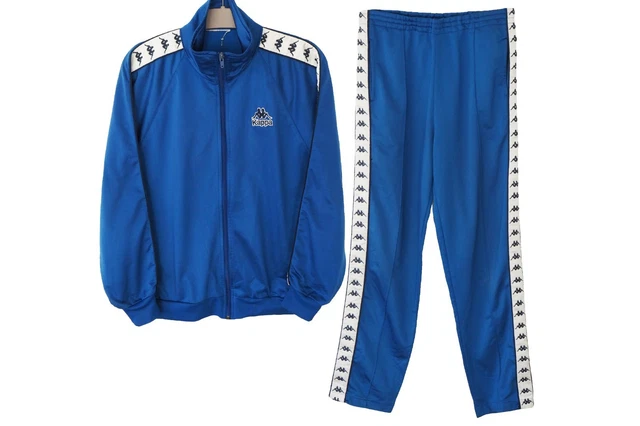 Kappa - Tute Sportive, Uomo, Nero, Cotone, Sportivo. Logo Fillo, Taglia: L