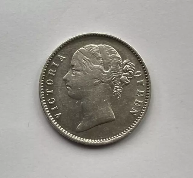 1840 India Victoria Silver Rupee In Good Condition Coin - K