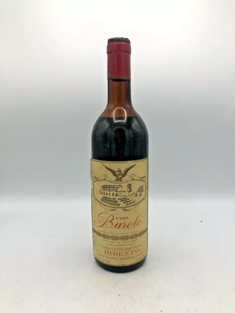 Vintage Barolo Docg 1970's Ribezzo Vin Rouge 72cl 13,5 %