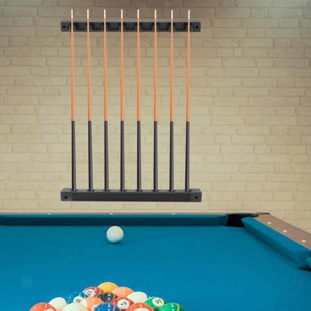 Rockible Porte-Queue Billard Mural - Support 4 Queues En Bois - Économiseur D'Espace