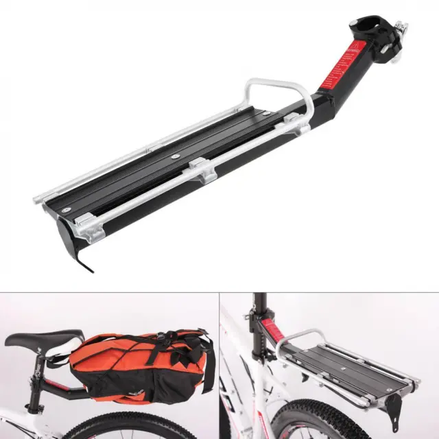 Aluminum Bicycle Bike Cycling Rear Rack Seatpost Pannier Luggage Carrier Shelf