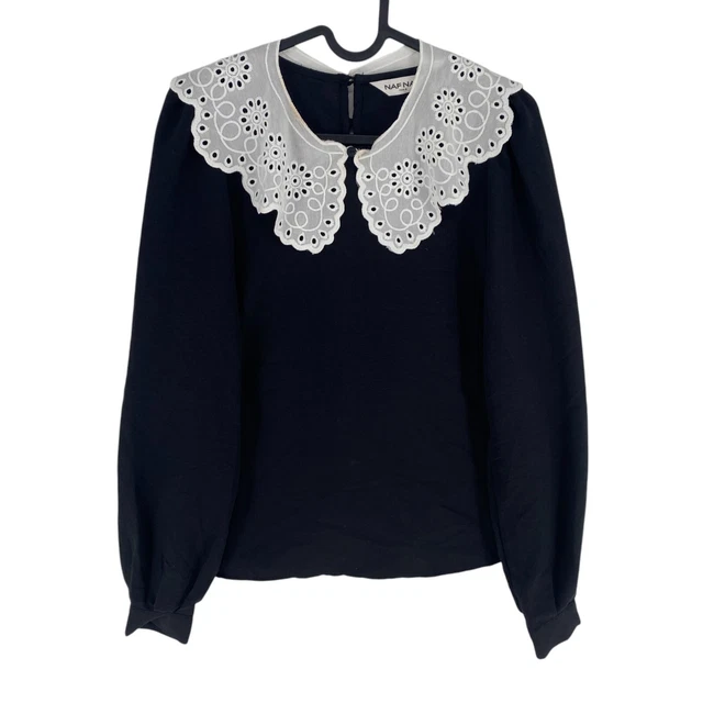 Blouse Naf Naf Femme Taille 42 – Marron, Coupe Regular, Très Bon État