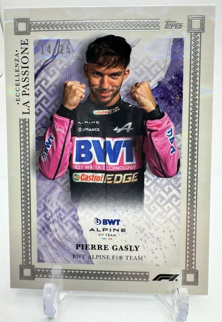 2023 Topps Eccellenza La Passione F1 Bwt Alpine Pierre Gasly Purple 14/25