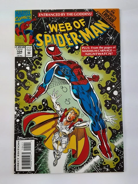 WEB OF SPIDER-MAN Comic Book Vol. 1, No. 104 (Marvel September 1993) VERY NICE!!