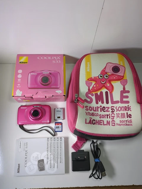 Appareil Photo Numérique Toy Camera BONZART ZEGEL Rose - 18MP - Zoom Numérique 4x - Alimentation Piles AA