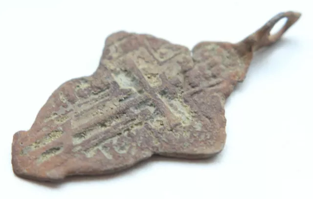 Ancient Old Believer Bronze Leaf Cross Female (FEB01) 3