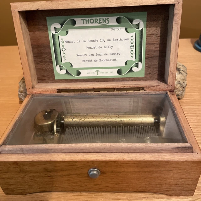 Vintage Thorens Music Box Four Songs For Repair