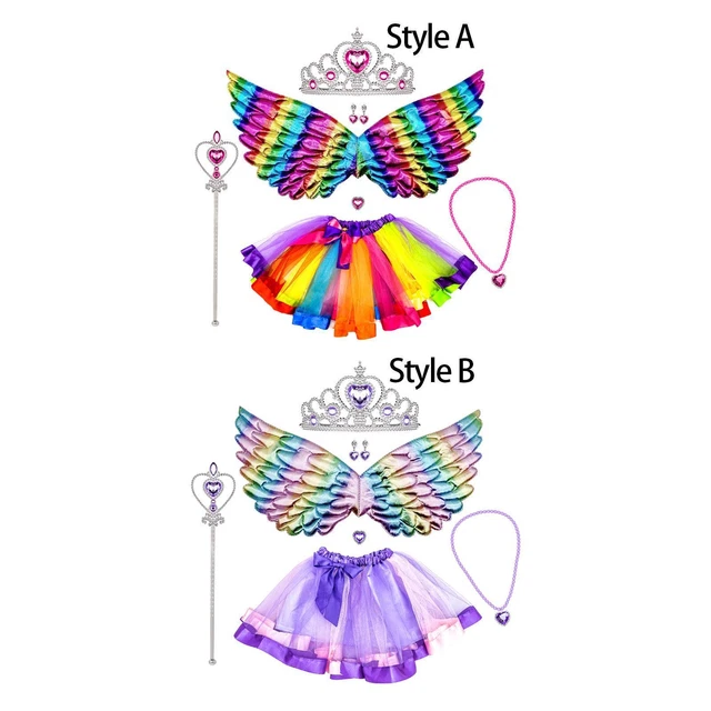 Costumi da fata per bambini per ragazze Halloween Cosplay Dress up Vesti con