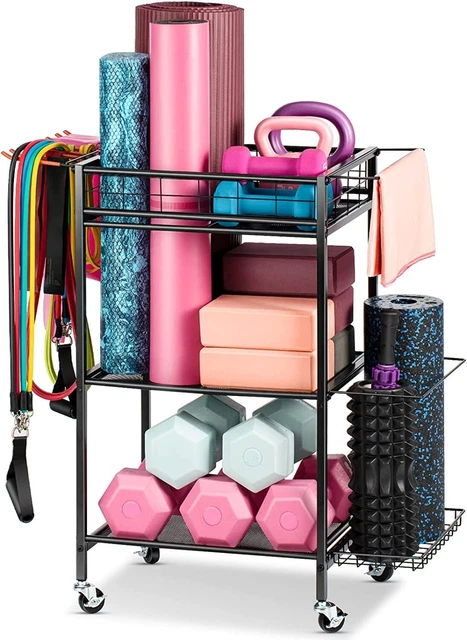 Home Gym Workout Equipment Storage - FHXZH Yoga Mat Storage Rack Organizer for D