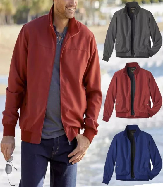 Mens Ex Summer Bomber Jacket Smart Premium Light Weight Coat Big Size S-4XL