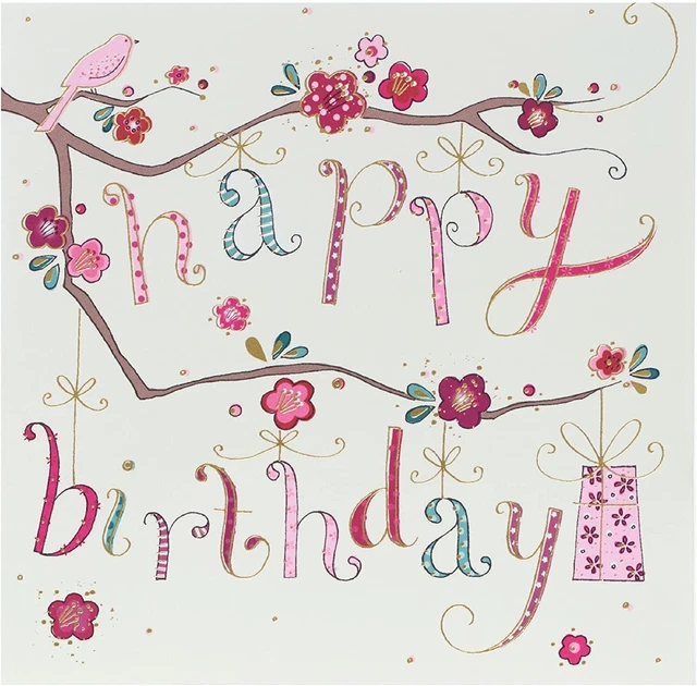 UK Greetings Biglietto di compleanno per lei – Biglietto di compleanno per amico – Biglietto di auguri per lei