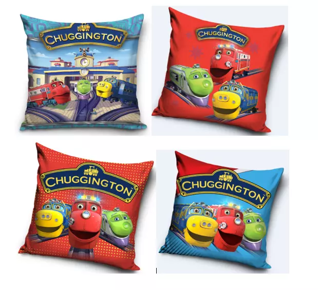 NUEVO TREN CHUGGINGTON funda cojín 40x40cm 100% ALGODÓN varias vías