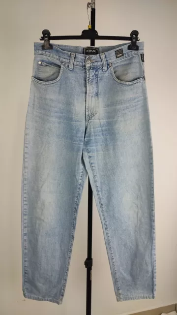 Versace Jeans Couture Taille 34/48 Pantalon en Medusa Logo Vintage Italy