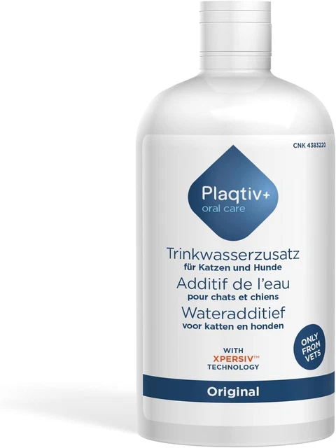 Plaqtiv+ Drinking Water Additive | 500 ml Bottle | Care Product for Dogs and | |