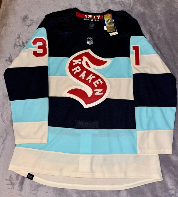 SEATTLE KRAKEN AUTHENTIC ADIDAS Winter Classic 2024 Philipp Grubauer 52