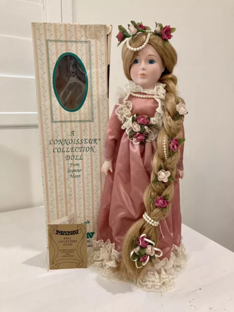 Seymour Mann Connoisseur Collection Rapunzel Doll 1988 Porcelain 18"