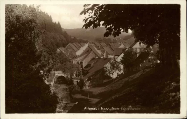 ALTENAU b. Goslar Harz alte AK um 1930 Partie vom Schlackenbrink aus gesehen