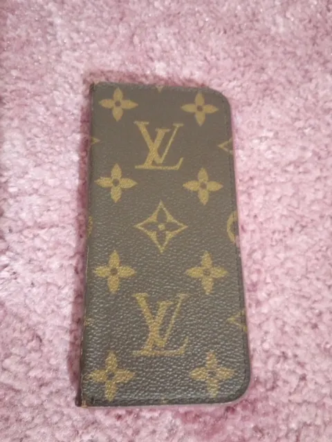 Authentic Louis Vuitton Monogram  iPhone 7/8 Phone Case Brown Pink Phone Case LV