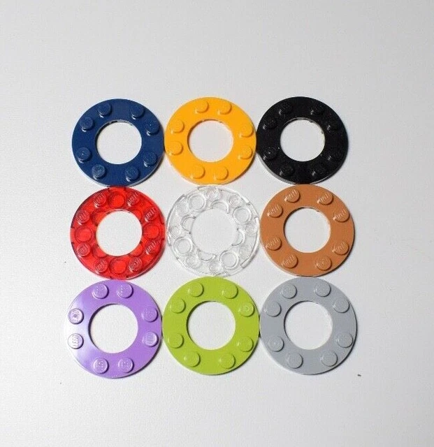 LEGO 11833 PLATE Round with Centre Hole 4x4 Select Colour Pack of 6 3.99 PicClick UK