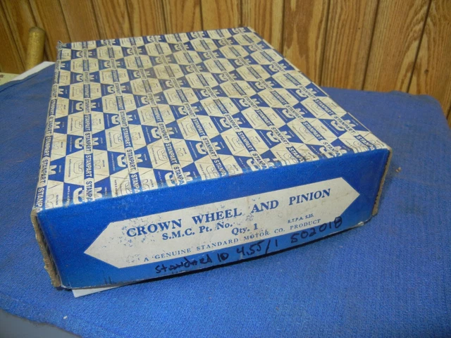 Triumph Standard 10 Crown Wheel And Pinion 4:55 Stanpart 502018 NOS