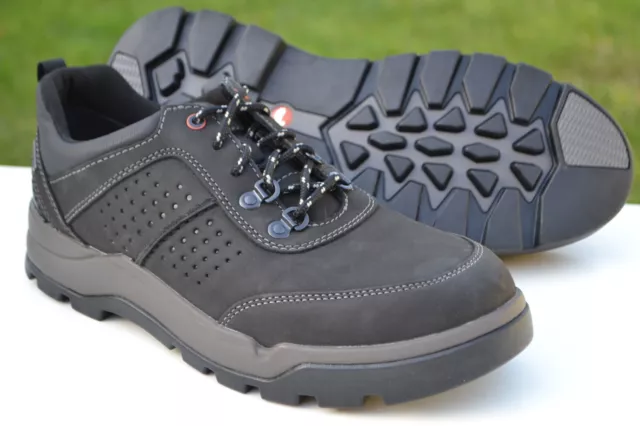 CLARKS BNIB MENS Unstructured Shoes UN RISE LO Navy Leather UK 8.5