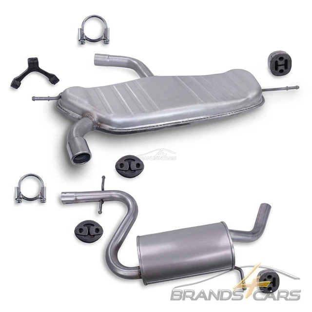 Sistema Scarico Atec Silenziatore Medio Silenziatore Terminale Per Audi A3 1.6 Fsi