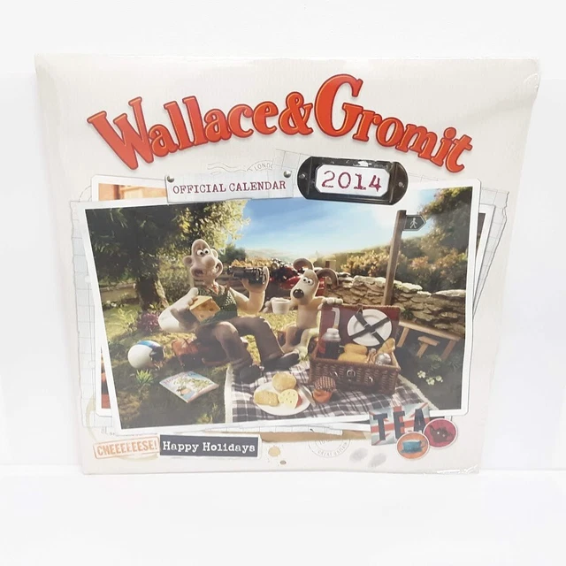 Wallace and Gromit Official Square Wall Hanging Calendar - New & Sealed - 2014