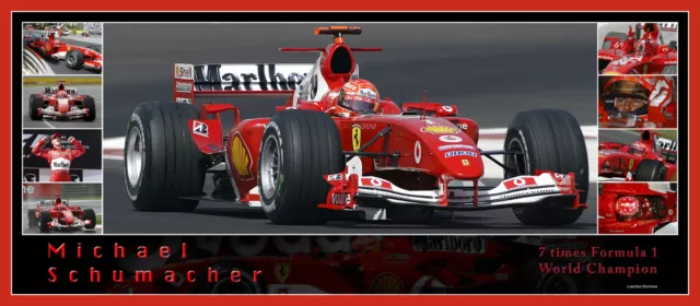 Mark Webber 82cmx36mm commemorative panoramic photo collage Ltd edition of 215 2