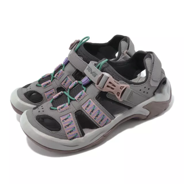 Teva Omnium W Grey Purple Women Strap Outdoors Trail Water Shoes Sandal 6154SIPL