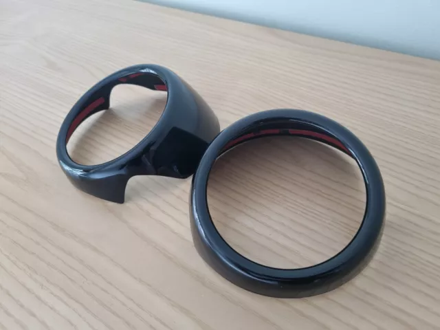 UK SELLER 2 GLOSS BLACK Door Handle Cover Trims for MINI Cooper 3 DOOR F56 F57