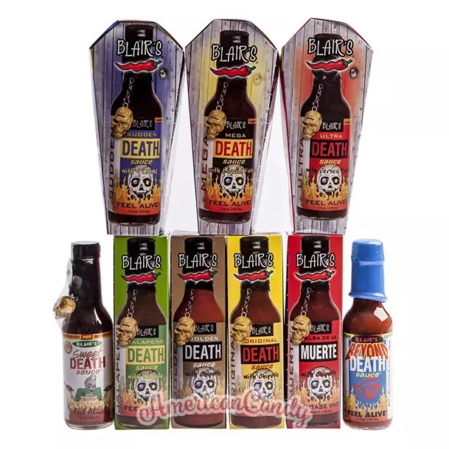 ULTRA HOT 1 Blair's Death Sauce (8 Sorten zur freien Auswahl)  (133,27€/1l)