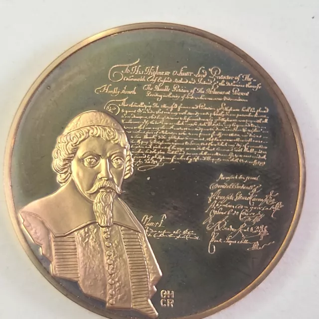 Menasseh Ben Israel Bronze Medal The Medalic History Of The Jewish People