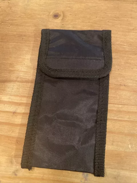 Ex Police Black Nylon Pouch for 2” Kit Belt. Used. A4.