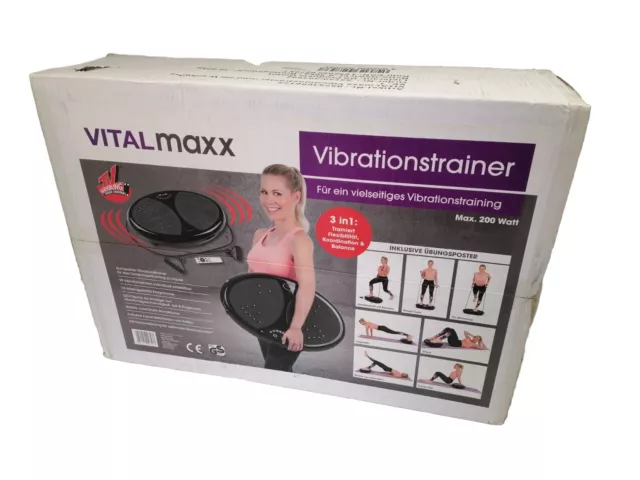 Vital MAXX Vibrationstrainer Vibro Vibrationsplatte Platte Fitness Shaper