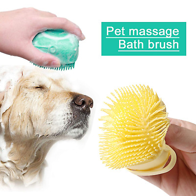 Soft Silicone Pet Puppy Cat Shampoo Brush Bath Massage Comb Grooming Multi-Brush